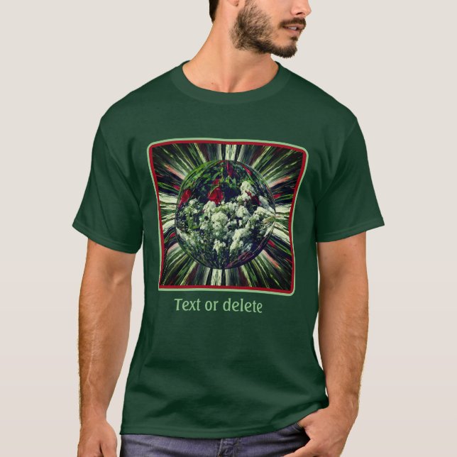 Flower Garden Energies Abstract Personalized T Shirt (Framsida)