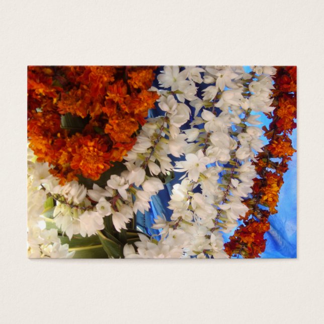 Flower Garlands India Visitkort (Framsidan)