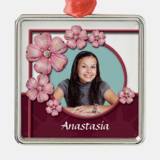 Flower Gem Premium Square Bild Ornament