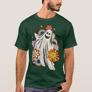Flower Ghost Halloween, Spooky Halloween Mamma, Cu T Shirt