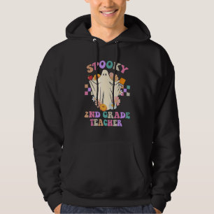 Flower Ghost Spooky 2nd Klass Lacher Halloween Hoodie