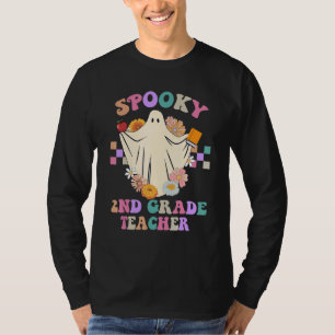 Flower Ghost Spooky 2nd Klass Lacher Halloween T Shirt