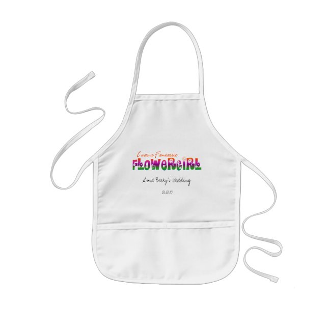 Flower Girl Apron Barnförkläde (Framsidan)