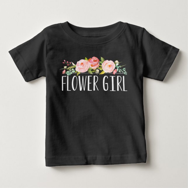 Flower Girl Baby Tee | Bridesmaid (Framsida)
