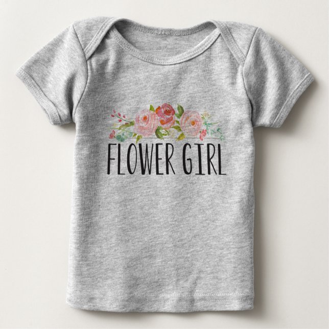 Flower Girl Baby Tee | Bridesmaid (Framsida)