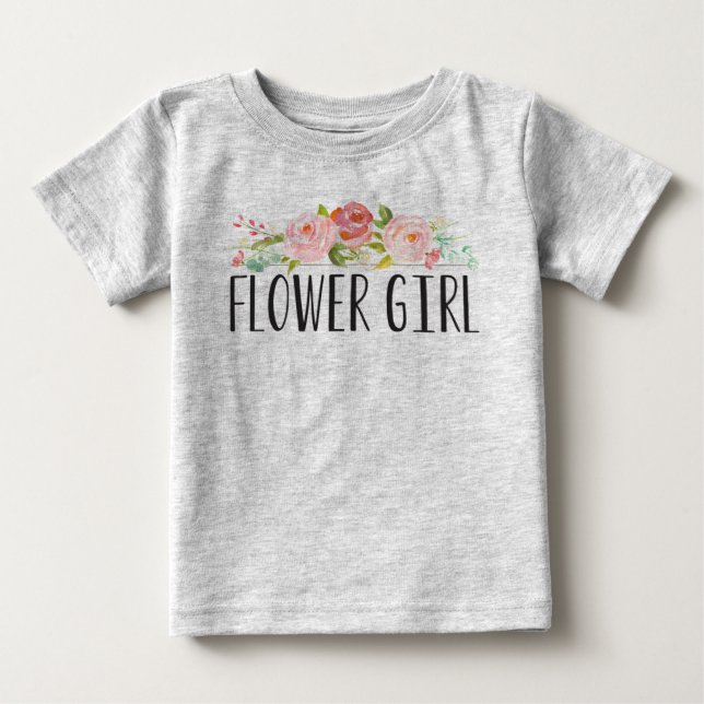 Flower Girl Baby Tee | Bridesmaid (Framsida)