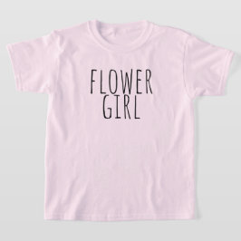 Flower Girl Bridal Party Wedding T Shirt
