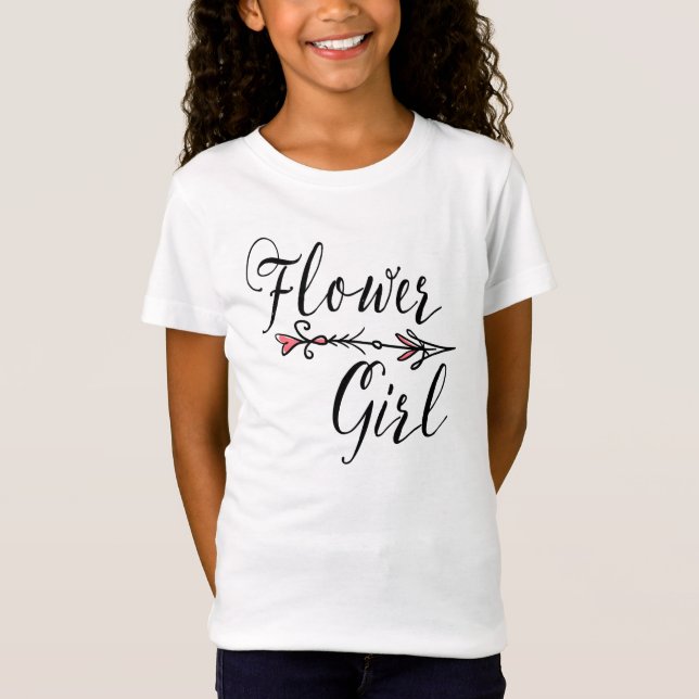 Flower Girl Bride Tribe | T-shirt (Framsida)