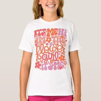 Flower Girl Bröllop Cute Trendig Möhippa Gifts T Shirt