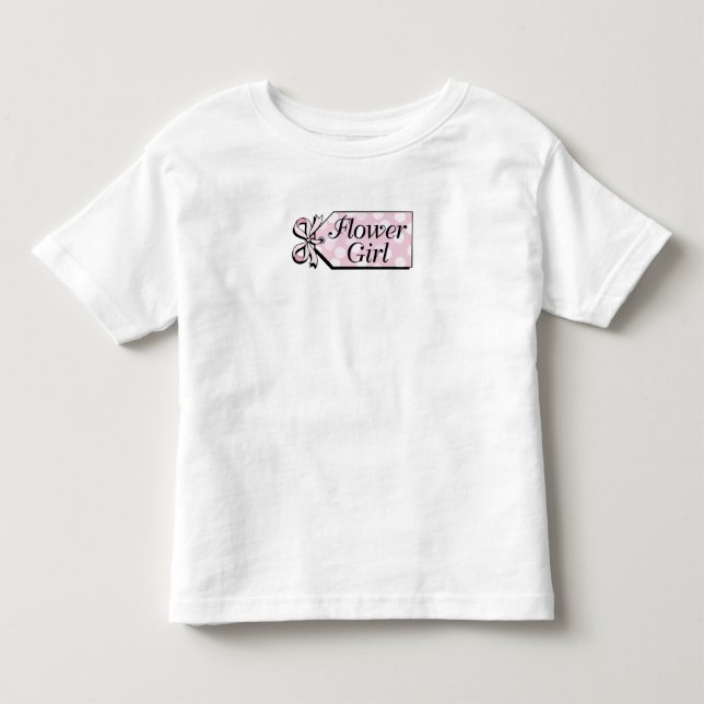 Flower Girl Bröllop T-shirt (Framsida)
