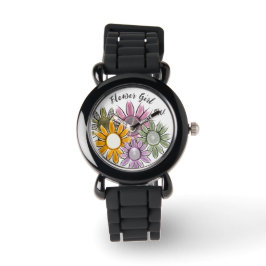 Flower Girl Bröllopsfest Gift Monogram Armbandsur