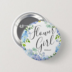Flower Girl Carolina Bloom Personligt bröllp Knapp