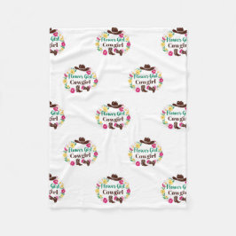 Flower Girl Cowgirl Fleecefilt