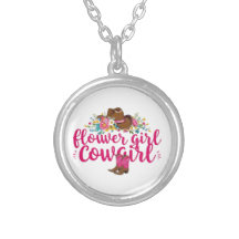 Flower Girl Cowgirl Necklace (Rosa samling)