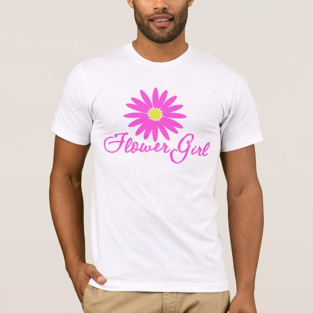 Flower Girl Daisy/ Rosa Tee Shirt (Framsida)