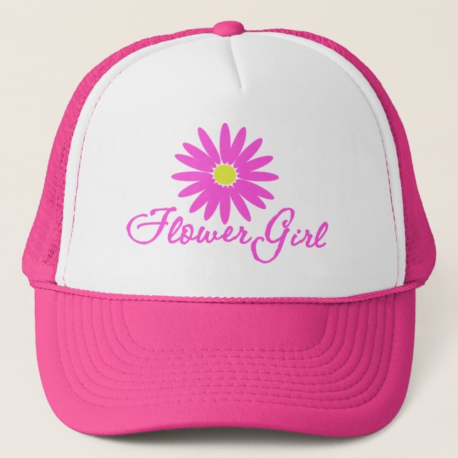 Flower Girl Daisy/ Rosa Truckerkeps (Framsida)