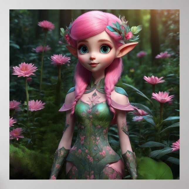 Flower Girl Elf Poster (Framsidan)