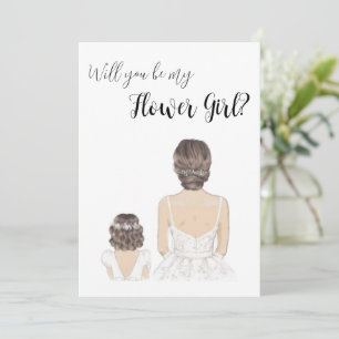 Flower Girl Frieri Inbjudningar