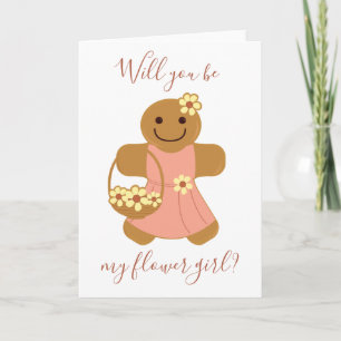 Flower Girl Gingerbröd Kort