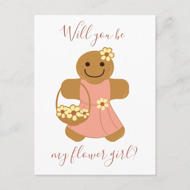 Flower Girl Gingerbröd | vykort (Framsida)