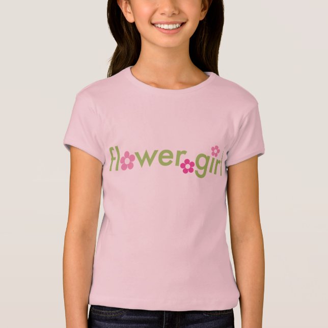 Flower Girl - Girls Baby Doll (Passande) T-shirt (Framsida)