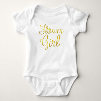 Flower Girl Guld and White Tee