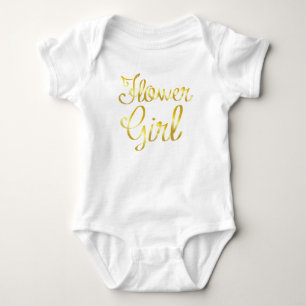 Flower Girl Guld and White Tutu T-shirt