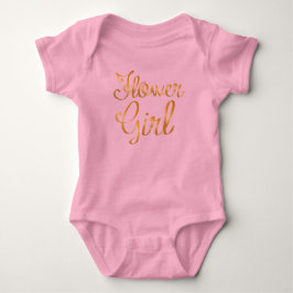 Flower Girl Guld och Rosa Tutu Tee