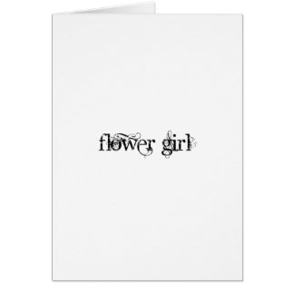 Flower Girl Hälsningskort