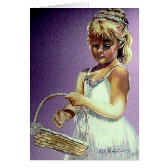Flower Girl Hälsningskort (Framsidan)