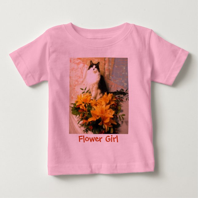 Flower Girl Kattunge T-shirt (Framsida)