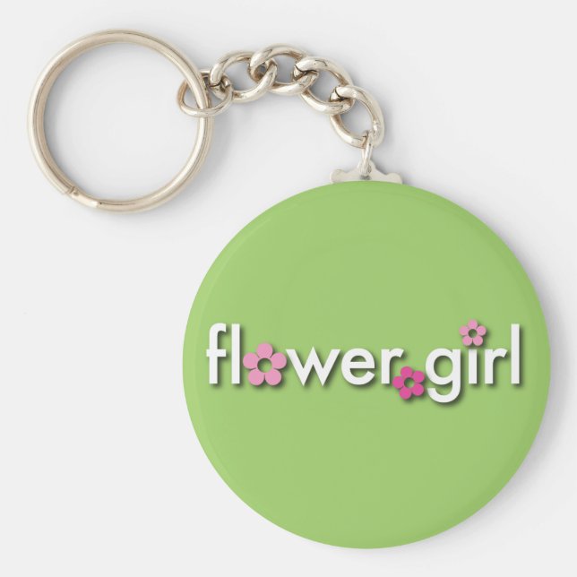 Flower Girl Keychain Nyckelring (Framsidan)
