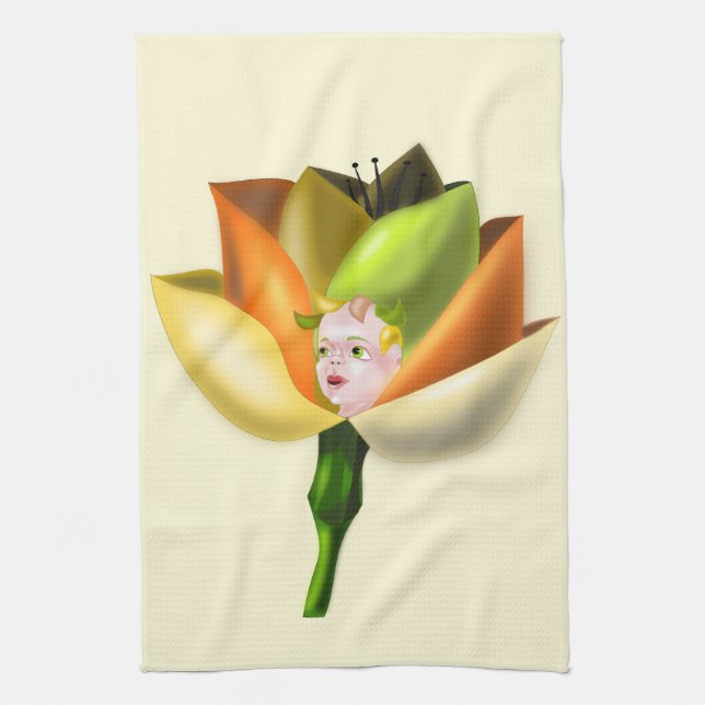 Flower Girl Kitchen Towel Kökshandduk (Vertikal)