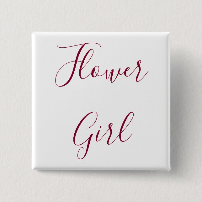 Flower Girl Knapp (Framsida)