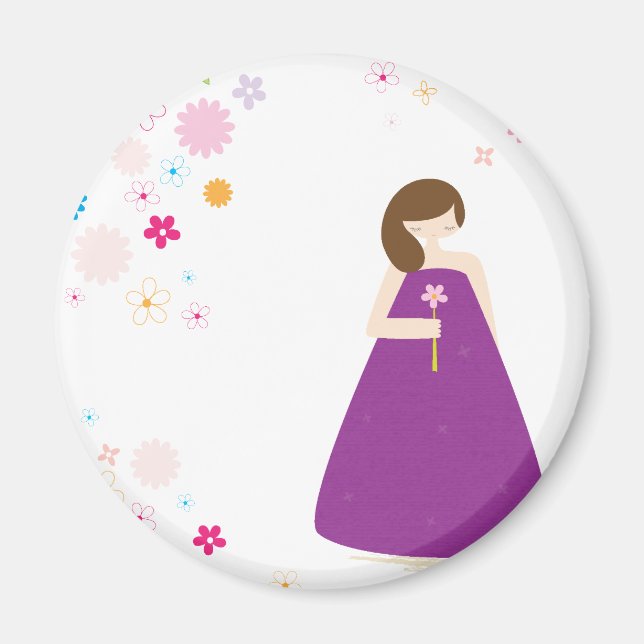 Flower Girl Magnet (Framsidan)