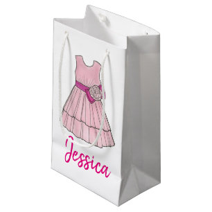 Flower Girl Möhippa Bröllopsfest Rosa Gown