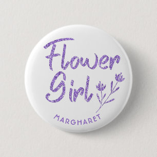 Flower Girl Möhippa pin violet Knapp