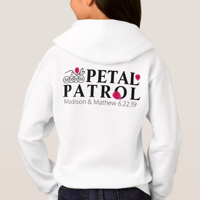 Flower Girl Petal Patrol T Shirt (Baksida)