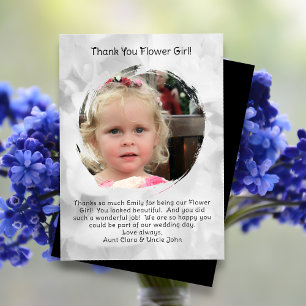 Flower Girl Photo tackto you Message Tack Kort