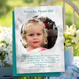 Flower Girl Photo tackto you Message Tack Kort