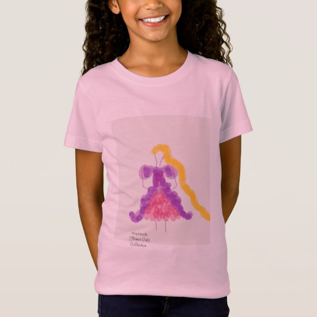Flower Girl Princess Kollektion  T Shirt (Framsida)