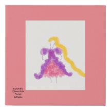  Flower Girl Princess Samling Rapunzel  Canvas 