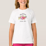 Flower Girl Rosa Blommigt Bröllop T-Shirt<br><div class="desc">Blomkejsare Rosa Blommigt Bröllop T-Shirt Få din blomma att känna extra speciell med den här roligten t-shirt!</div>
