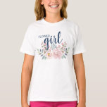 Flower Girl Rosa Florl Bröllop T-Shirt<br><div class="desc">Få din blomma att känna extra speciell med roligtens t-shirt!</div>