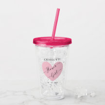 Flower Girl Rosa Heart Brudens sida Personlig