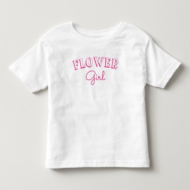 Flower Girl Rosa T Shirt (Framsida)