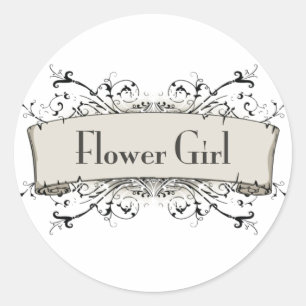 *Flower Girl Runt Klistermärke