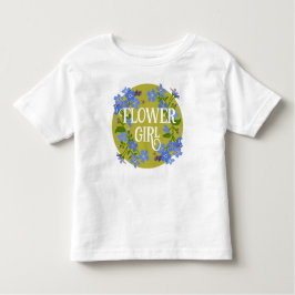 Flower Girl Småbarn Bröllop blommigt  Glöm mig int T Shirt