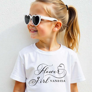 Flower Girl Småbarn Shirt - Personlig Bröllop T