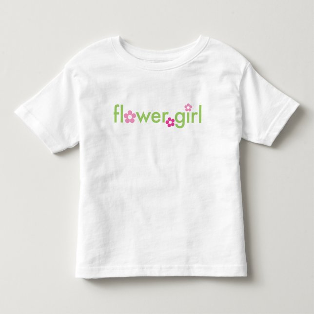 Flower Girl - Småbarn T-Shirt (Framsida)